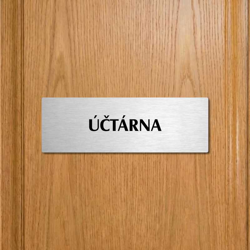 Účtárna, 240x79mm, zlatá popiska s rámečkem